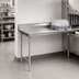 Thumbnail image #3 for Eagle Group Straight Clean Dishtable, Left-to-Right, 36W x 30D x 43-1/2H, 16/430 Stainless Steel Top