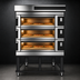 Thumbnail image #3 for Moretti Forni serieS Evolution S105E 3-Deck Modular Electric Pizza Deck Oven with Refractory Stone Decks and Stand
