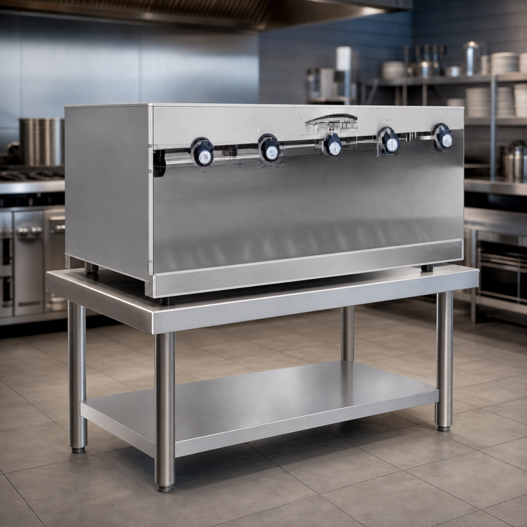 Product image #3 for Imperial 60-Inch Stainless Steel Equipment Stand with Undershelf for ICB-6036