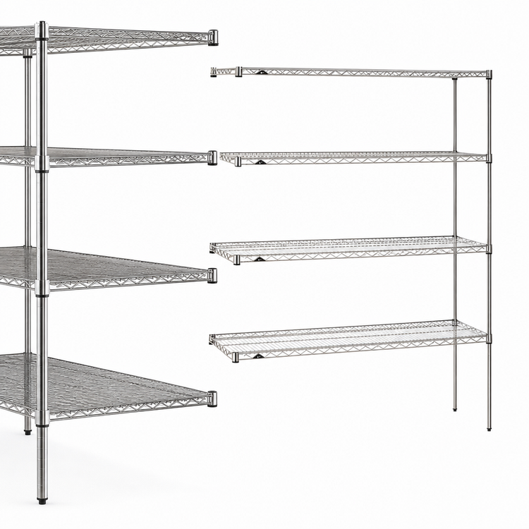 Product image #3 for Metro Super Erecta Brite 36-Inch x 21-Inch x 74-Inch 5-Shelf Wire Add-On Shelving Unit