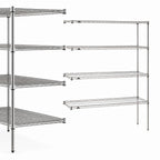 Thumbnail image #3 for Metro Super Erecta 5AN437BR 36-Inch x 21-Inch x 74-Inch 5-Shelf Zinc Wire Add-On Shelving Unit