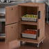Thumbnail image #4 for Cambro Ultra Camcart® UPC1600HD Front-Loading Double-Compartment Insulated Food Pan Carrier, Heavy-Duty Casters