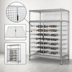 Thumbnail image #3 for Metro ED57C Wine Shelving Door Set for WB257C/WC257C, 51"W x 60"H, Chrome Plated