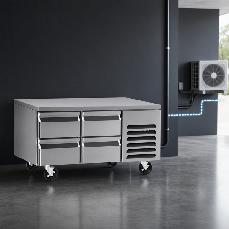 Product image #3 for Southbend Platinum Series 108-Inch Low-Height Remote Freezer Base for Modular Cook Tops with 6 Self-Closing Drawers