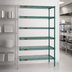 Thumbnail image #3 for Valu-Gard 5-Tier Add-On Wire Shelving Unit with QuadTruss Shelves, 24 x 24 x 86 Inches, Green Epoxy