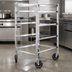 Thumbnail image #3 for Stainless Steel Universal Full-Size Mobile Pan Rack, 5 Slides, 9-Inch Spacing