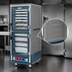 Thumbnail image #3 for Metro C5 3 Series Mobile Full-Height Lower-Wattage Heated Holding Cabinet with Dutch Clear Doors and Gray Insulation Armour