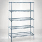 Thumbnail image #3 for Quantum WR54-1442GY-5 42"W x 14"D x 54"H 5-Shelf Wire Shelving Starter Unit, Gray Epoxy