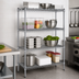 Thumbnail image #3 for Heavy Duty 4-Tier Chrome Wire Shelving Unit, 14-Inch Deep x 48-Inch Wide, 800 lb. Capacity
