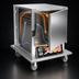Thumbnail image #3 for Panco Half-Size Heated/Proofing Holding Cabinet, Non-Insulated, Solid Door, Narrow Width, Wire Universal Slides