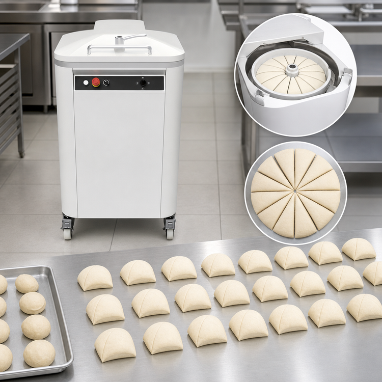 Product image #3 for Univex SRD24 Semi-Automatic Round Dough Divider, 24-Piece Floor Model