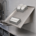 Thumbnail image #3 for John Boos 42-Inch Wall-Mounted Solid Sorting Shelf with 2-Rack Capacity