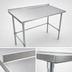 Thumbnail image #3 for John Boos Stallion Stainless Steel Work Table with Safety Edge and 1-1/2-Inch Rear Up-Turn, 84 x 24 Inches