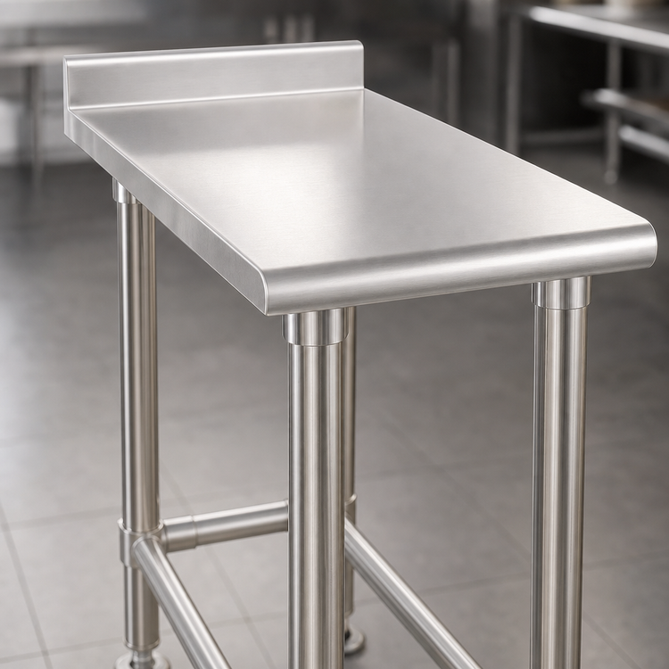 Product image #3 for Eagle Deluxe Series 15 Inch x 36 Inch 16-Gauge Stainless Steel Filler Table with Rear Upturn