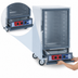 Thumbnail image #3 for Metro C5 1 Series Half-Height Mobile Non-Insulated Proofing Cabinet with Clear Polycarbonate Door and Fixed Wire Slides