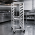 Thumbnail image #3 for Channel Manufacturing Stainless Steel Mobile Side-Load Steam Table Pan Rack for 12 x 20 Pans, 18-Pan Capacity, 36-Inch High