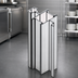 Thumbnail image #3 for Heavy Duty Back-to-Back Floor-to-Ceiling Cantilevered Shelving Upright Assembly, 144 Inch, Aluminum