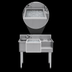 Thumbnail image #3 for Eagle Group 1800 Series 50-Inch Underbar Ice Bin/Cocktail Station with Center Ice Bin, Right Bottle Well and Left Blender Recess