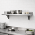 Thumbnail image #3 for Advance Tabco Wall-Mounted Stainless Steel Shelf, 84W x 18D, 16 Gauge 304 Satin Finish