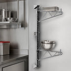 Thumbnail image #3 for Metro Super Erecta SW31C 18-Inch Chrome-Plated Post-Type Wall-Mount End Unit, 1-Tier