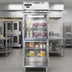 Thumbnail image #2 for Continental Refrigerator D1FESNSSGDHD Designer Line 1-Section Extra-Wide Shallow Depth Reach-In Display Freezer with Half Glass Doors