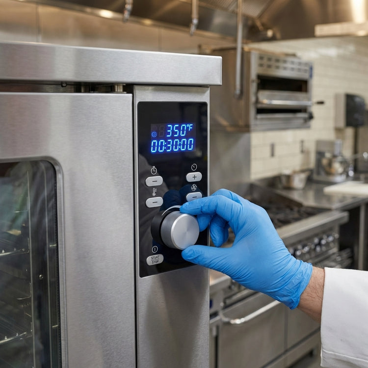 Product image #2 for Duke 613-E1XX Single Deck Full-Size Electric Convection Oven with Digital Controls