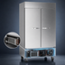 Thumbnail image #3 for Beverage Air Horizon Series HBR44HC-1 Two-Section Bottom Mount Reach-In Refrigerator with Solid Doors, 40.2 Cu. Ft.