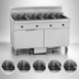 Thumbnail image #3 for Imperial Electric Floor Model 5-Tank Fryer with Built-In Filter System