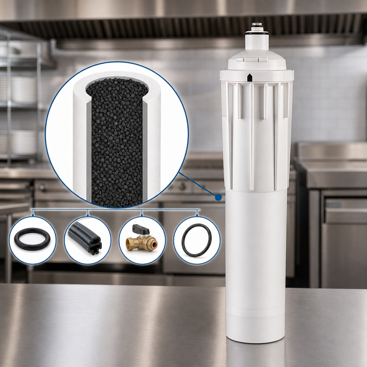 Product image #3 for Everpure CTO-QCR Replacement Water Filter Cartridge, 6,000 Gallons, 1 Micron, 0.5 GPM