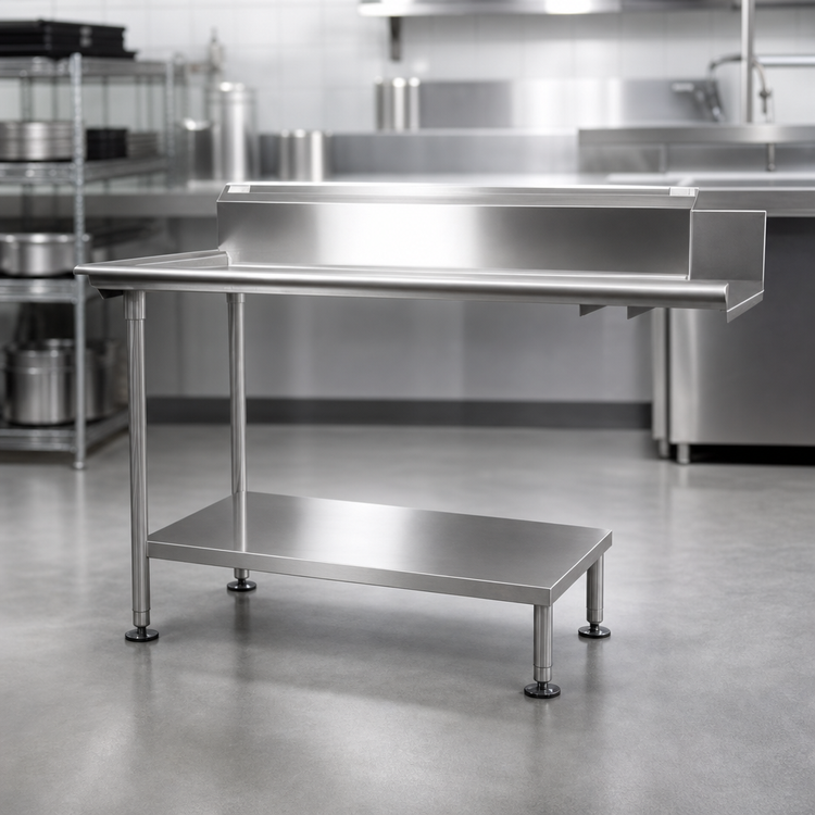 Product image #3 for John Boos Stainless Steel Dishtable Undershelf with Adjustable Bullet Feet, 29-5/8" x 24-1/8"
