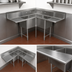 Thumbnail image #3 for John Boos Pro-Bowl 3-Compartment Corner Sink with Dual 30-Inch Drainboards