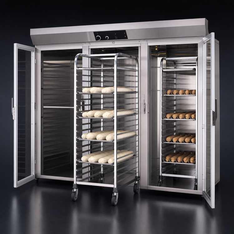 Product image #3 for Doyon E336R Roll-In Three-Section Proofer Cabinet, 3 Single Pan Rack Capacity
