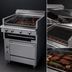 Thumbnail image #3 for Garland Cuisine Series Heavy-Duty 36-Inch Natural Gas Briquette Charbroiler Range with Standard Oven and Adjustable Grates
