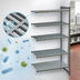 Thumbnail image #3 for Cambro Camshelving Basics Plus 21-Inch x 48-Inch x 84-Inch 5-Tier Add-On Polymer Shelving Unit with Vented and Solid Shelves