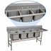 Thumbnail image #3 for Advance Tabco Regaline 4-Compartment Sink with Right-Hand Drainboard, 20