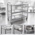 Thumbnail image #3 for Omcan 3-Shelf Stainless Steel Knock-Down Bussing Cart