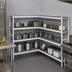 Thumbnail image #3 for Fermostock 4-Tier Polymer Shelving Corner Expansion Kit, 26