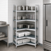 Thumbnail image #3 for Fermostock 5-Tier Corner Expansion Polymer Shelving Unit, 83
