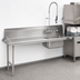 Thumbnail image #3 for Advance Tabco Standard Series Left-Hand Straight Soil Dishtable with Pre-Rinse Sink, 35 Inch, 16 Gauge 304 Stainless Steel
