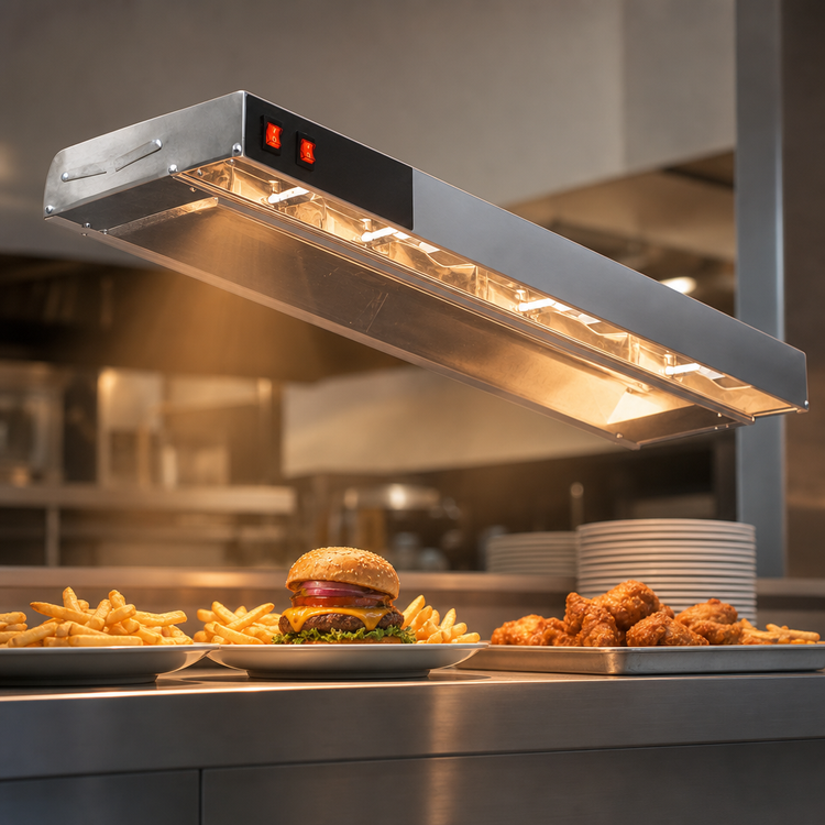 Product image #3 for Eagle RedHots 42-Inch Lighted Standard-Watt Strip Heat Lamp with Remote, 240V, Aluminum