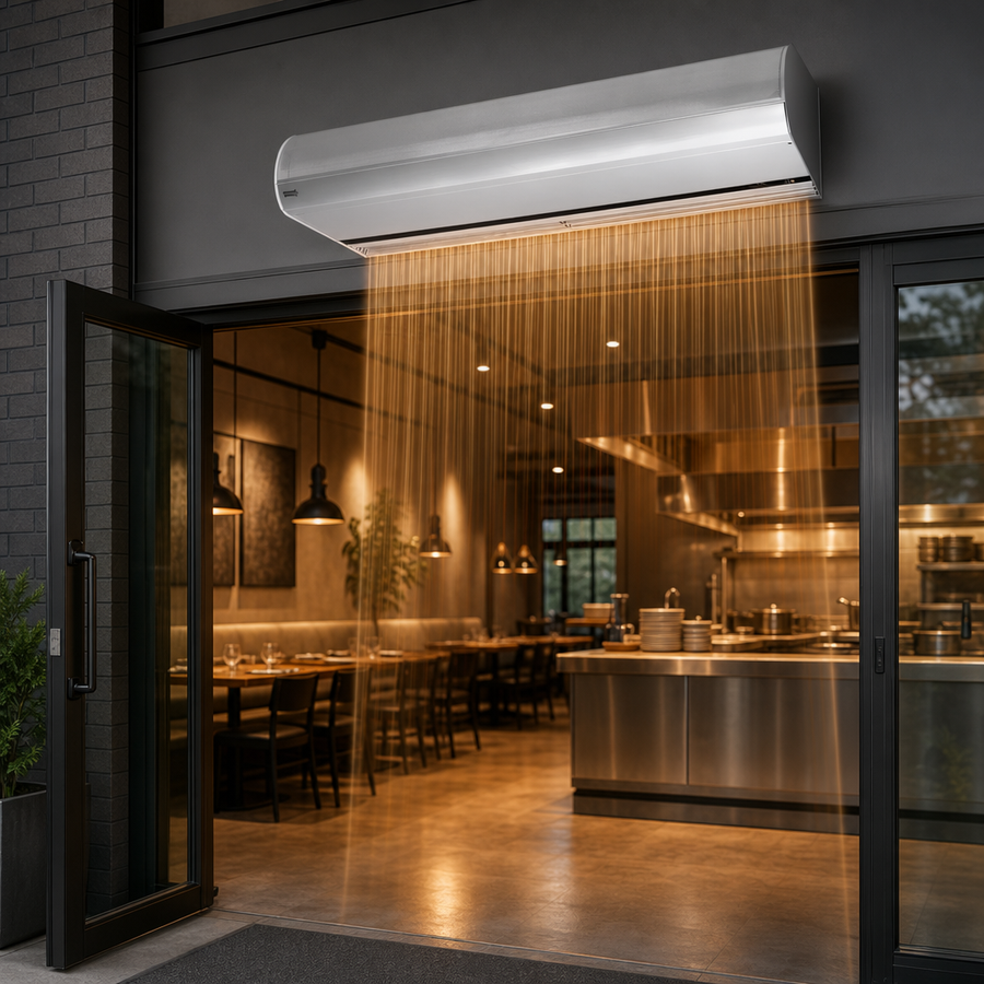 Electric Heated Air Curtain