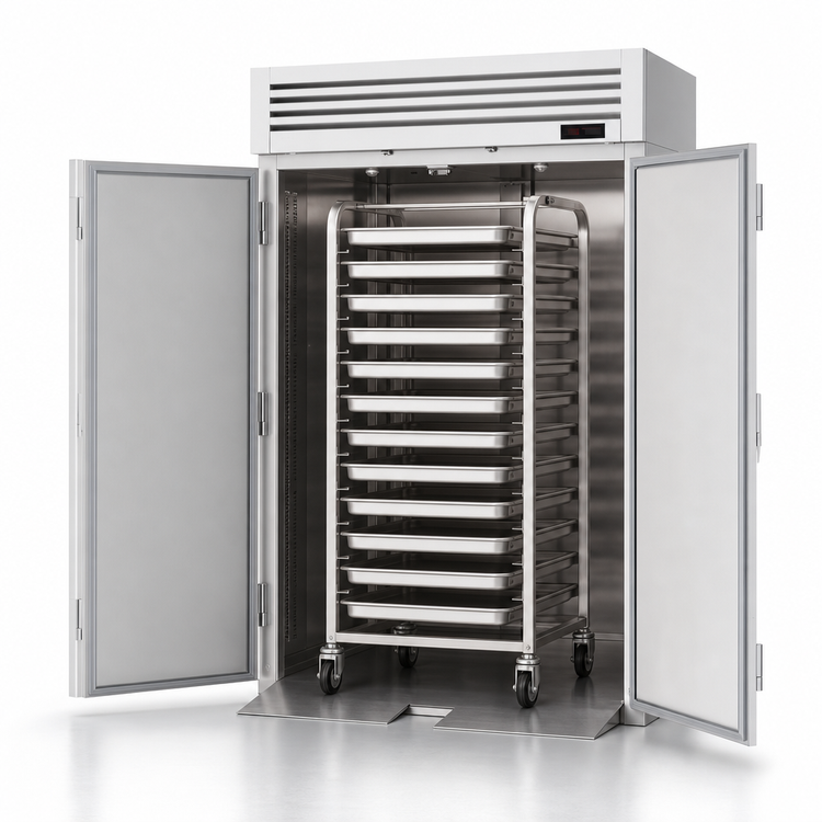 Product image #3 for Turbo Air PRO Series Roll-In Two-Section Heated Holding Cabinet, 86.7 Cu. Ft.