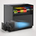 Thumbnail image #3 for Oasis® CN33R-CH Counter Height Self-Service Refrigerated Display Case, 35-5/8 Inch Wide, Self-Contained, Black
