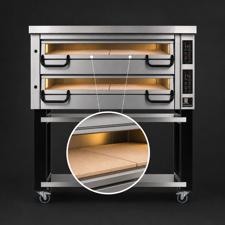 Product image #3 for PizzaMaster PM 822ED Two-Deck Electric Stone Hearth Pizza Oven