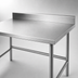 Thumbnail image #3 for Advance Tabco 72-Inch x 30-Inch 16-Gauge 430 Stainless Steel Work Table with 5-Inch Backsplash
