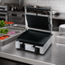 Thumbnail image #3 for Univex PPRESS1.5R Single Countertop Panini Press with Ribbed Cast Iron Plates and Timer