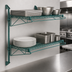 Thumbnail image #3 for Quantum Cantilever Double-Shelf Wall-Mount Wire Shelving Unit, 36 x 14 Inches, Green Epoxy