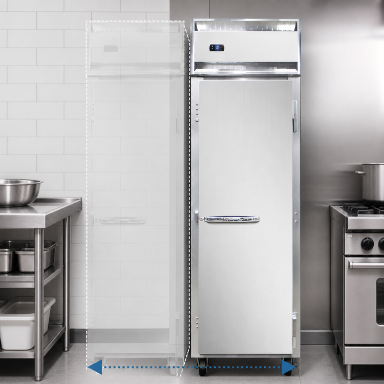 Product image #3 for Continental Refrigerator 1FSN One-Section Shallow Depth Reach-in Freezer