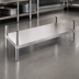 Thumbnail image #3 for Advance Tabco Stainless Steel Dishtable Undershelf, 66 x 24 Inches, with Adjustable Die-Cast Leg Clamps