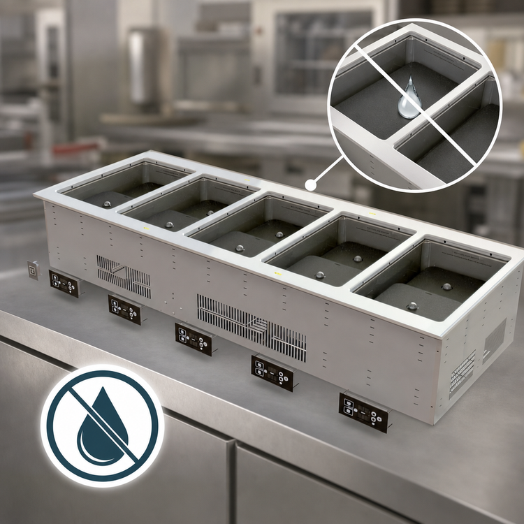 Product image #3 for Vollrath Five-Well Electric Induction Dry Well Hot Food Drop-In, 208-240V